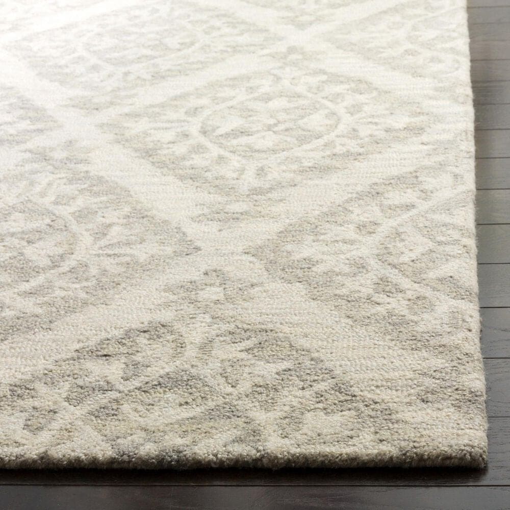 Safavieh Micro-Loop Geometric 3&#39; x 5&#39; Light Grey Area Rug, , large