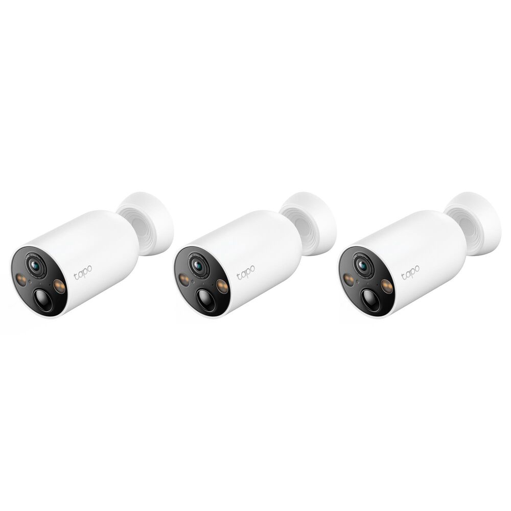 TP-Link Smart Wire Free Indoor/Outdoor Security Camera in White (Set of 3), , large