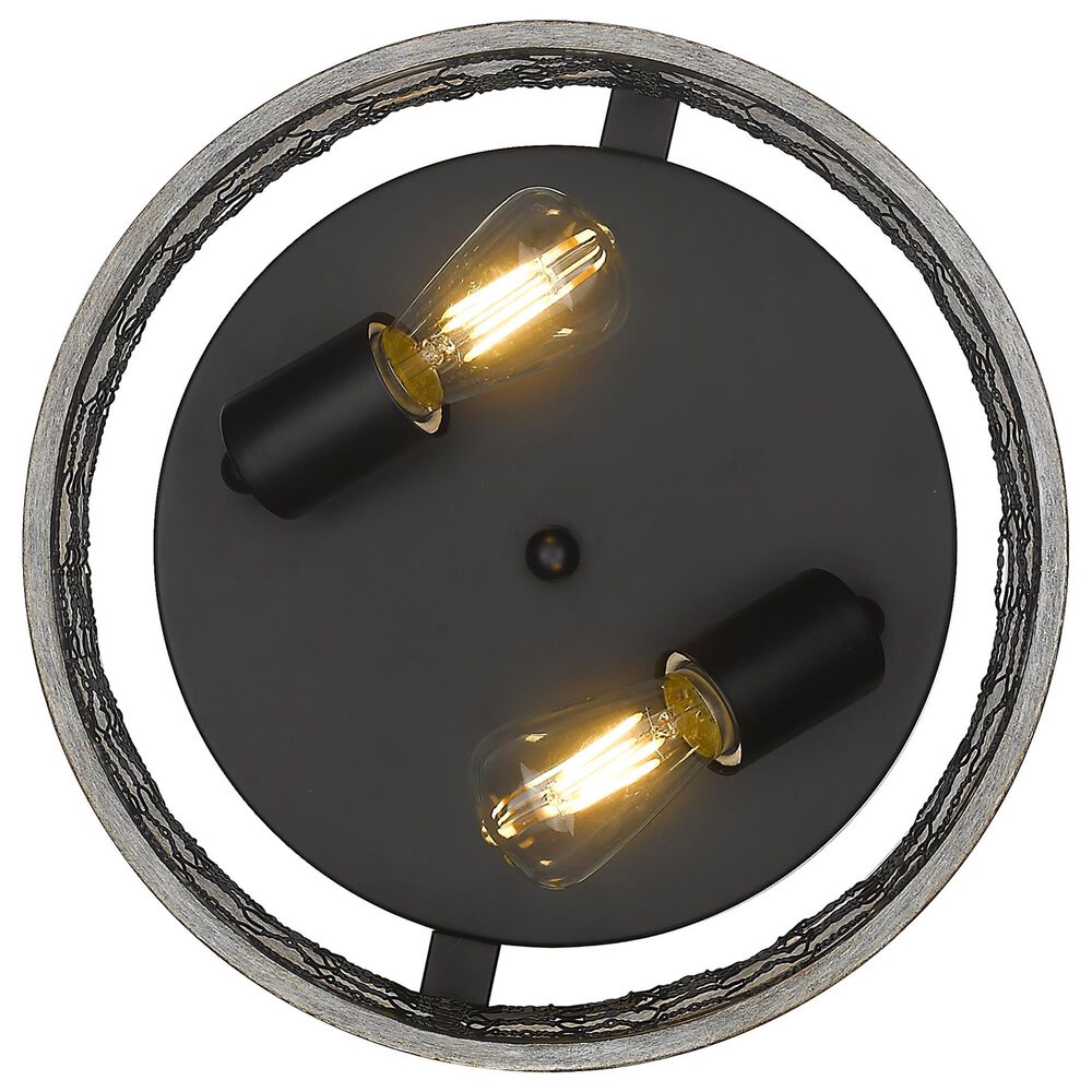Golden Lighting Bailey 11&quot; Flush Mount in Matte Black, , large