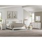 Ashley Linnocreek King Panel Bed in White and Warm Brown, , large
