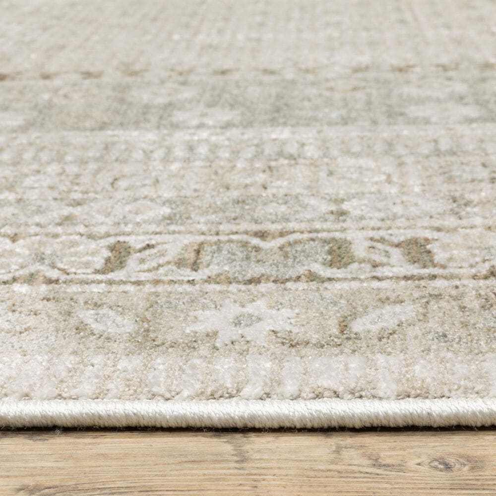 Oriental Weavers Keaton KEA08 Beige and Green 2'3" x 7'6" Runner, , large