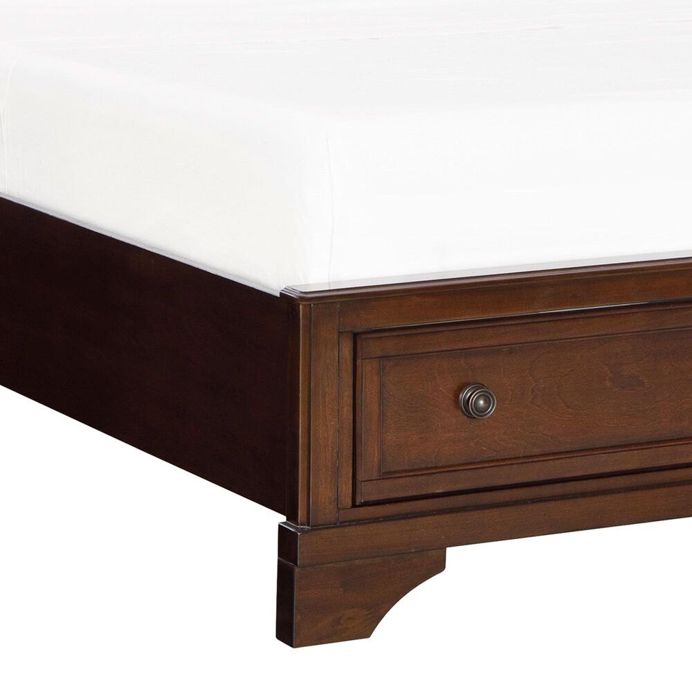 Ashley Trellington King Sleigh Storage Bed in Warm Brown Cherry, , large