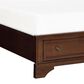 Ashley Trellington King Sleigh Storage Bed in Warm Brown Cherry, , large