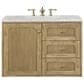 James Martin Vanities Laurent 36" Single Bathroom Vanity in Light Natural Oak with 3 cm Eternal Jasmine Pearl Quartz Top and Rectangular Sink, , large