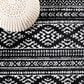 Safavieh Tulum 6" x 9" Black and Ivory Area Rug, , large