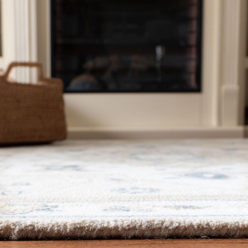 Safavieh Micro-Loop Oriental 2&#39;3&quot; x 15&#39; Beige and Ivory Runner, , large