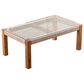 Southern Enterprises Brendina 4-Piece Conversation Set in Oiled Acacia and Natural, , large