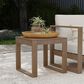 Linon Home Decor Silas Side Table in Brown, , large