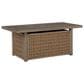 Ashley Laguna Heights Rectangular Fire Pit Table in Beige, , large