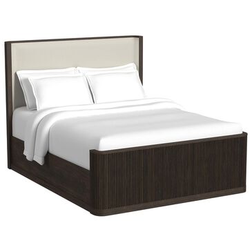 Mayberry Hill Sylvie Queen Panel Bed in Dark Brown, , large