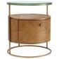 Eichholtz Velutto 1 Drawer Nightstand in Caramel and Brushed Brass, , large