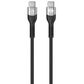Manhattan 7" Braided USB-C Charging Cable in Black, , large