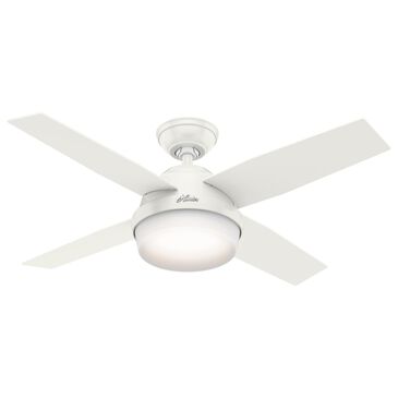 Hunter Dempsey 44" Ceiling Fan with Light in Fresh White, , large