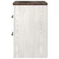 Ashley Gerridan 4 Piece Full Bedroom Set in White and Gray, , large