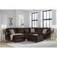 Ashley Kimlee Oversized Accent Ottoman in Chocolate Brown, , large