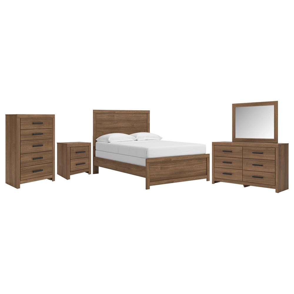 Ashley Broachmyn 5 Piece Full Bedroom Set in Warm Auburn, , large