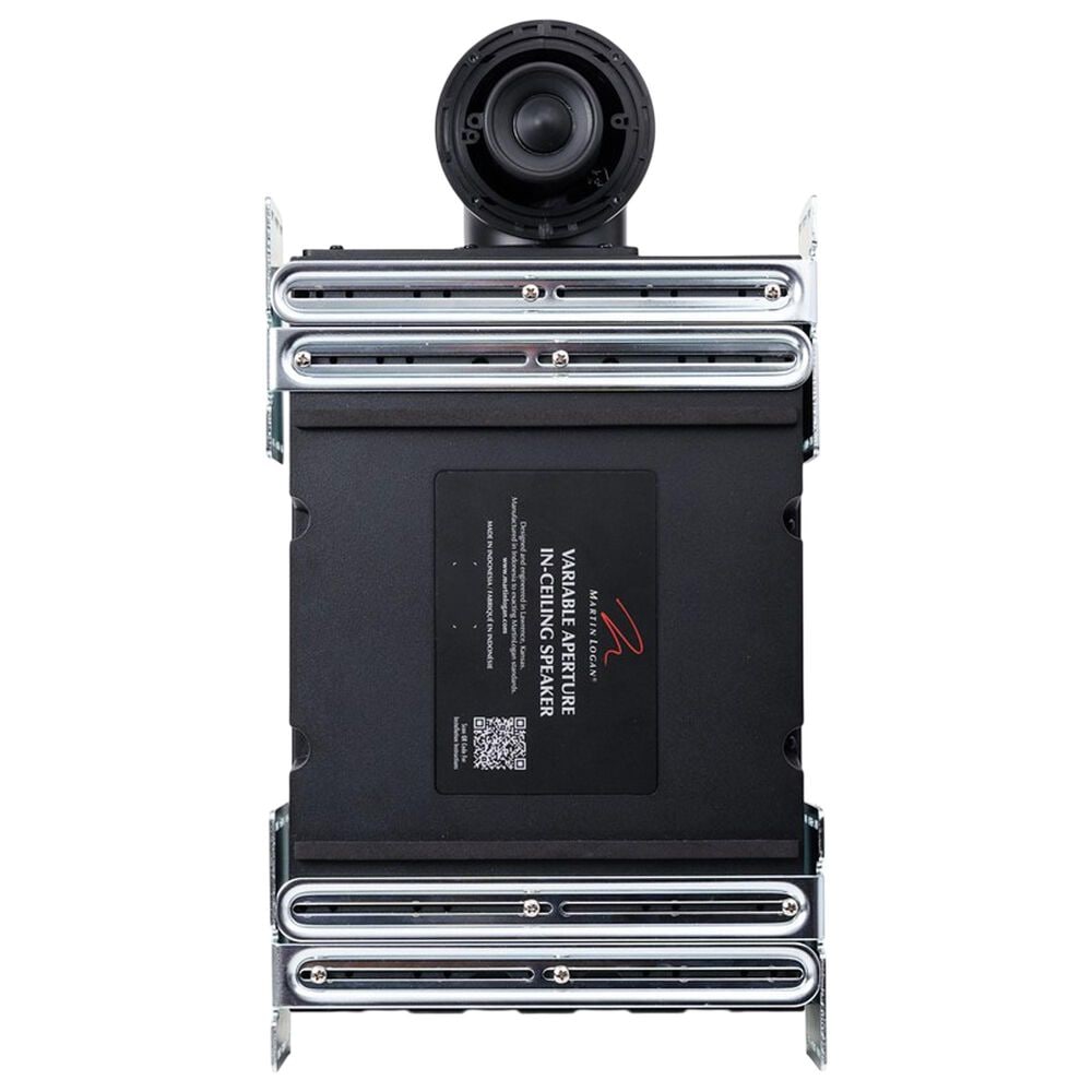 Martin Logan Variable Aperture 3.5" Full-Range In-Ceiling Speaker in Paintable White Grille and Black Enclosure, , large