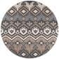 Dalyn Rug Company Sedona 4" Round Bison Indoor/Outdoor Area Performance Rug, , large