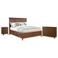Hawthorne Furniture San Mateo Queen Solid Wood Storage Bed with Dresser and Nightstand in Tuscan, , large