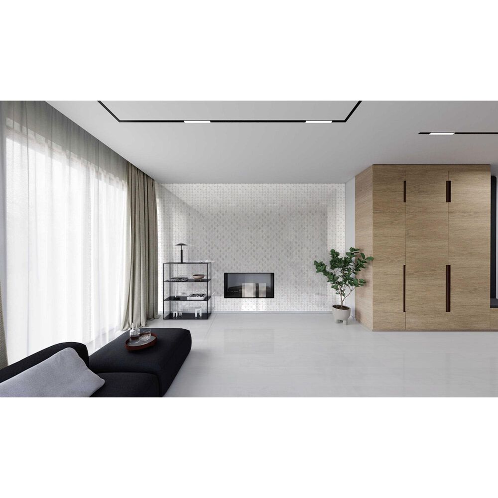 Soho Studio Elaine Champagne 10" x 10" Marble Mosaic Sheet, , large