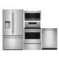 Maytag 4-Piece Kitchen Package with 30 Cu. Ft. Capacity Refrigerator, Towel Bar Handle Dishwasher, and Electric Range in Fingerprint Resistant Stainless Steel, , large