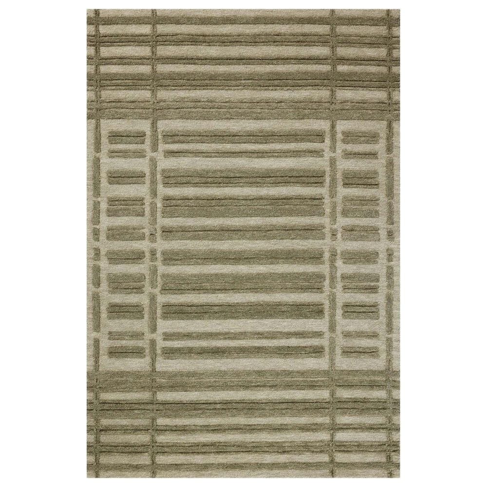Chris Loves Julia x Loloi Bradley 5" x 7"6" Sage and Olive Area Rug, , large