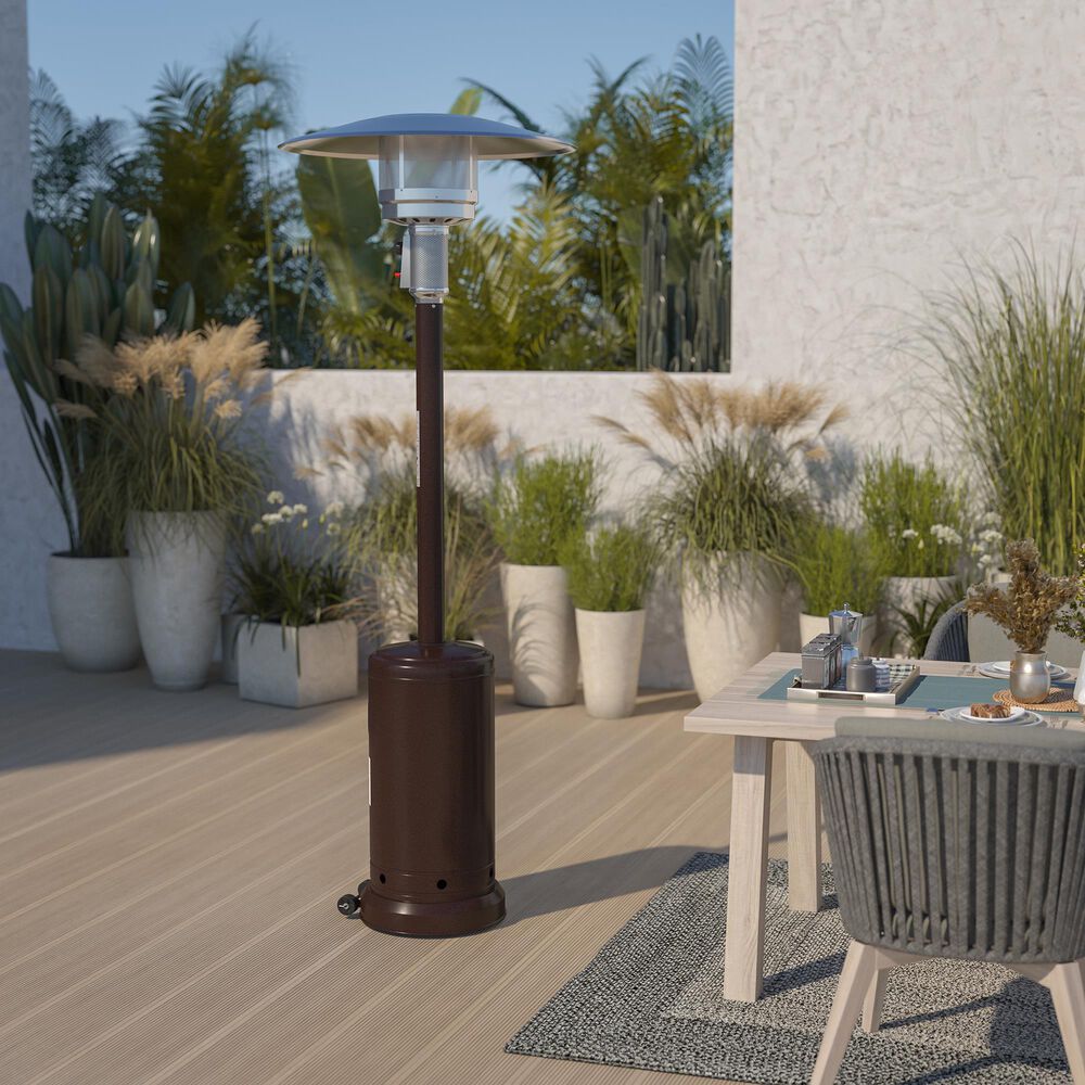 Flash Furniture Sol 40000 BTU Patio Heater in Brown | NFM