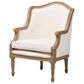 Baxton Studio Charlemagne Accent Chair in Beige, , large