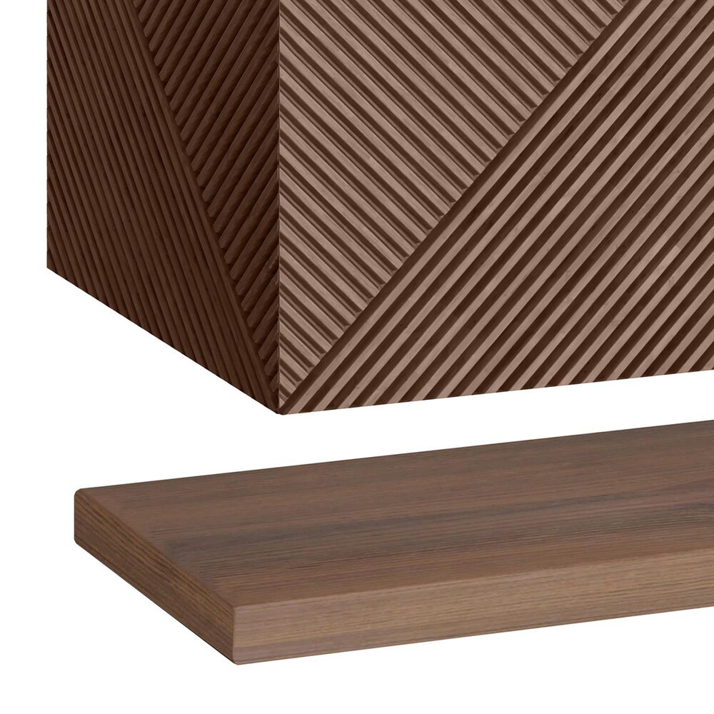 James Martin Vanities Marcello 36" Single Bathroom Vanity in Chestnut with 3 cm Ethereal Noctis Quartz Top and Rectangular Sink, , large