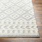 Surya Rodos RDO2338 5"3" x 7" Light Slate, White Area Rug, , large