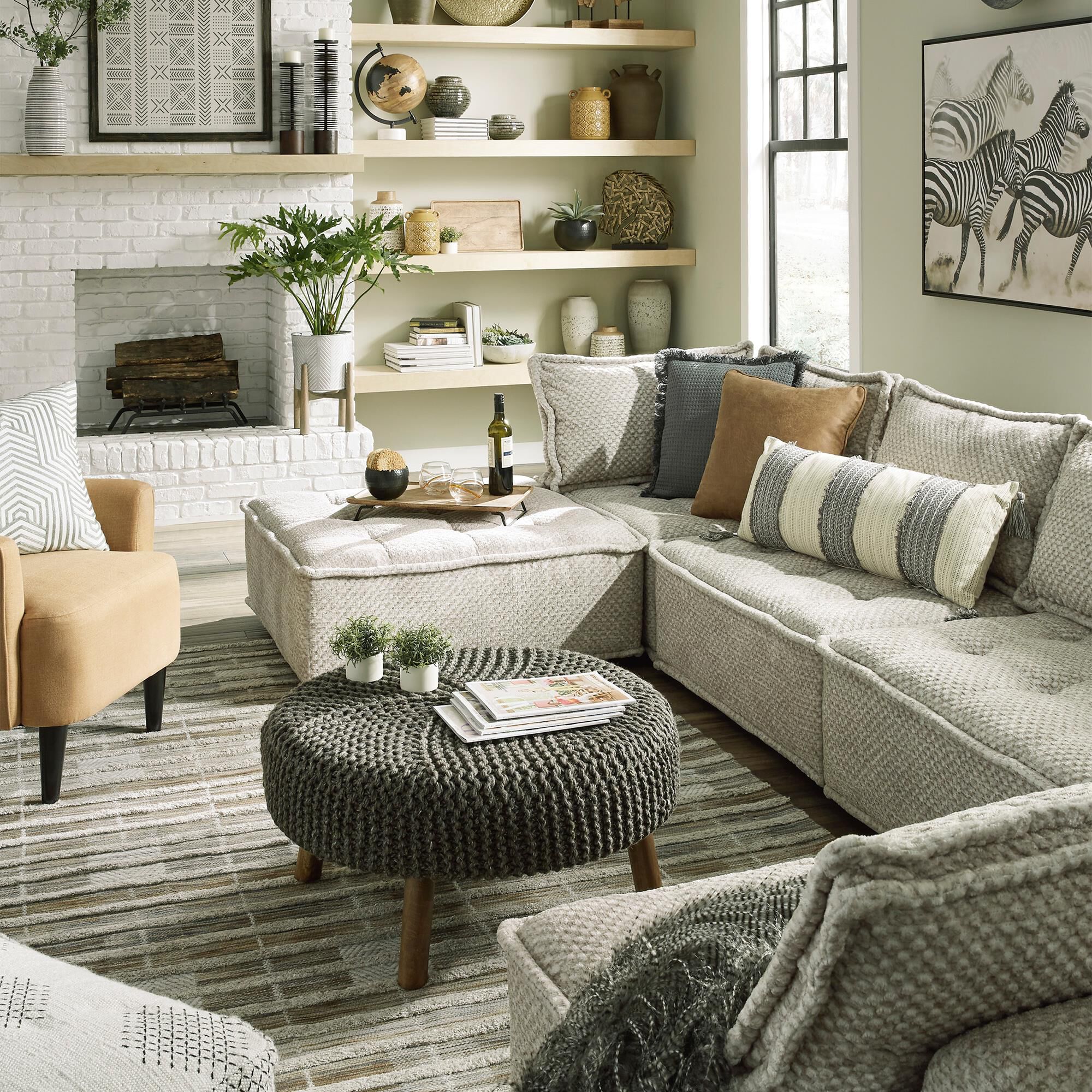 Ashley 7 piece sectional new arrivals