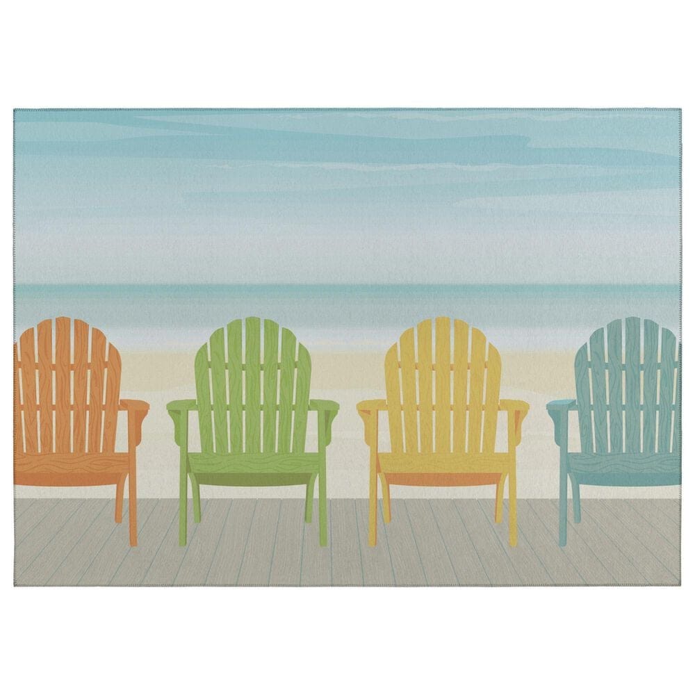 Dalyn Rug Company Harbor 3" x 5" Poolside Indoor/Outdoor Area Rug, , large
