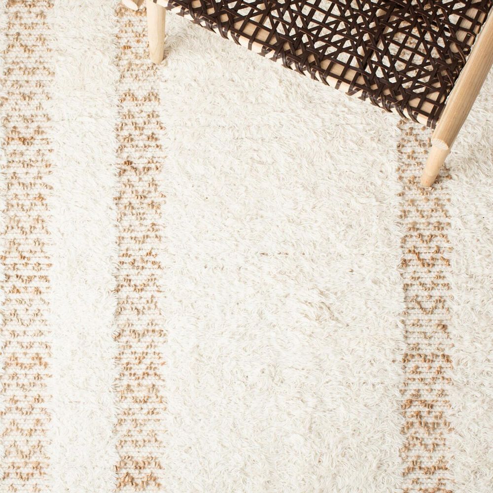 Safavieh Natura 2&#39;3&quot; x 8&#39; Ivory and Natural Runner, , large