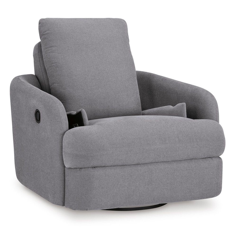 Ashley Modmax Swivel Glider Recliner in Granite, , large