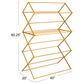 Household Essentials Oversized Clothes Drying Folding Rack with 11 Dowels in Natural, , large
