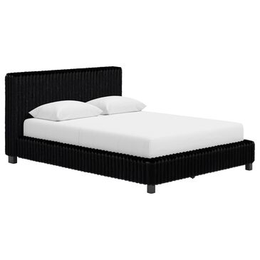 Ashley Zuraleus Queen Upholstered Platform Bed in Black, , large