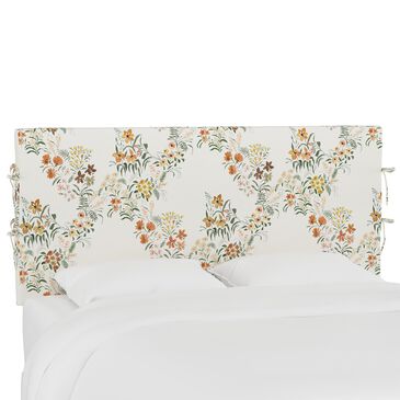 Skyline Furniture Twin Slipcover Headboard in Lucinda Floral Harvest, , large