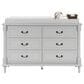 Delta Juliette 6 Drawer Dresser with Changing Top in Moonstruck Grey, , large