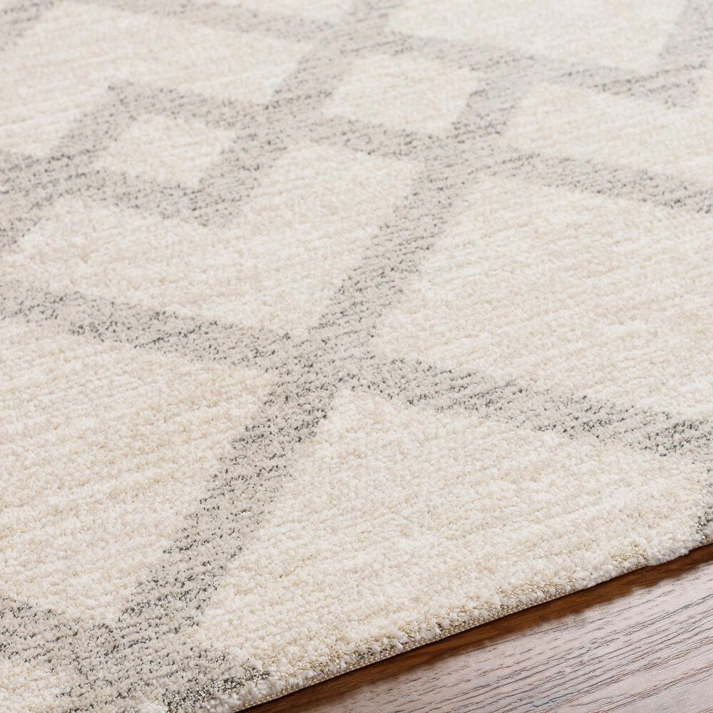 Surya Gavic 2&#39; x 3&#39; Medium Gray, Ivory and Light Beige Area Rug, , large