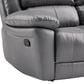 Furniture of America Glarus Manual Reclining Loveseat in Dark Gray, , large