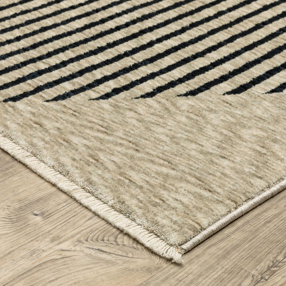 Oriental Weavers Capella Beige and Black 7&#39;10&quot; x 10&#39;10&quot; Area Rug, , large