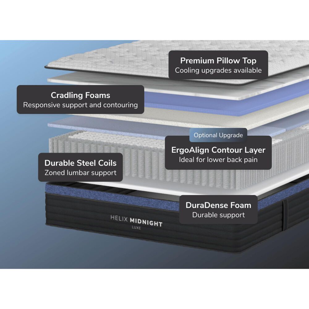 Helix Midnight Luxe King Mattress, , large