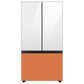 Samsung Bespoke 3-Door French Door Refrigerator Bottom Panel in Clementine Glass, , large