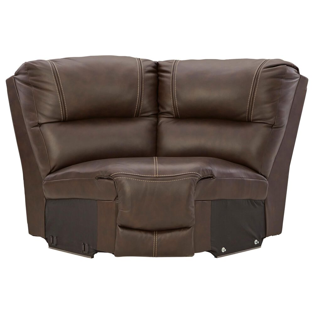 Signature Design by Ashley Dunleith 6-Piece Power Reclining Curved Sectional in Chocolate, , large