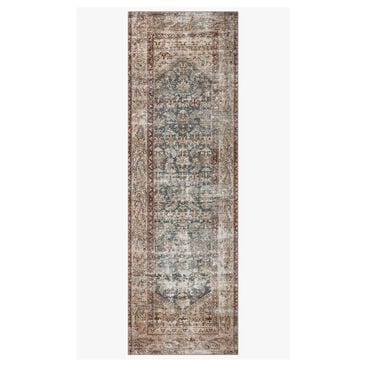 Amber Lewis x Loloi Georgie 2"6" x 7"6" Teal and Antique Runner, , large