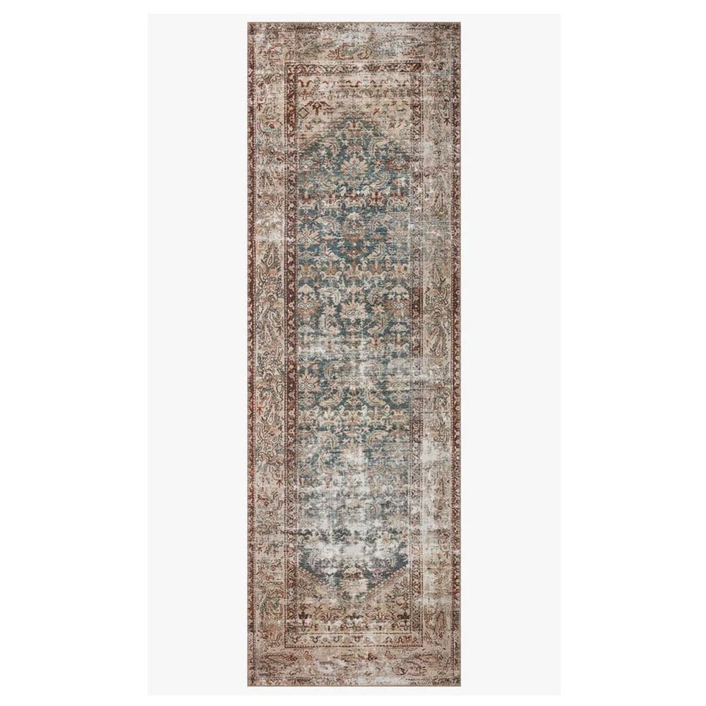 Amber Lewis x Loloi Georgie 2"6" x 7"6" Teal and Antique Runner, , large