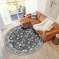 Dalyn Rug Company Hatay 8" Round Charcoal Area Rug, , large