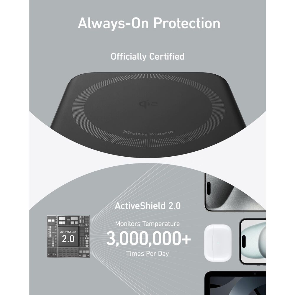 Anker MagGo Wireless Power Bank with Display in Black, , large