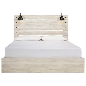 Ashley Cambeck King Storage Bed in Whitewash, , large