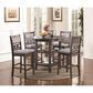 New Heritage Gia 5 Piece Counter Dining Set in Gray, , large